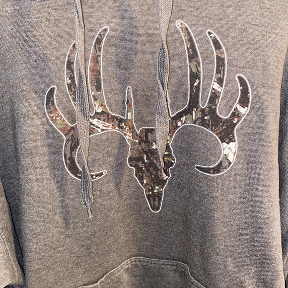 Green Black Antler Hoodie - Picture 2 of 4